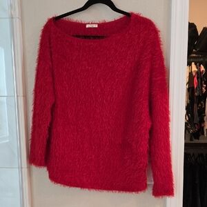 Red Fuzzy Sweater